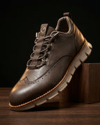 Thaddeus Men's Leather Brogue Sneakers