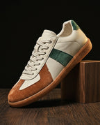 Oswin Men's Vegan Leather Gum Sole Sneakers