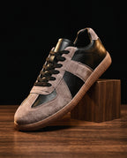 Oswin Men's Vegan Leather Gum Sole Sneakers