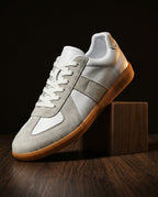 Oswin Men's Vegan Leather Gum Sole Sneakers