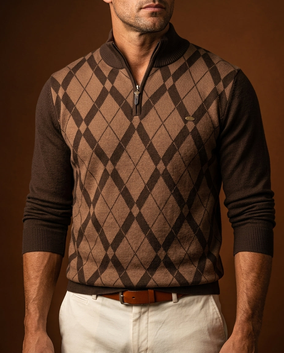 Barrett Men's Plaid Long Sleeve Pullover