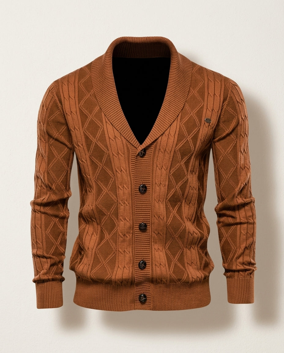 Hale Men's Cotton V Neck Cardigan