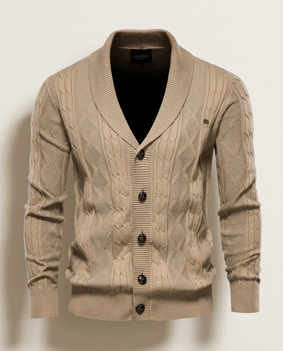 Hale Men's Cotton V Neck Cardigan