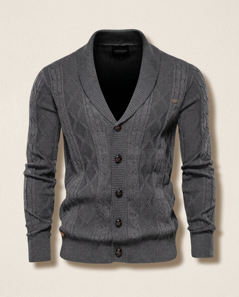 Hale Men's Cotton V Neck Cardigan
