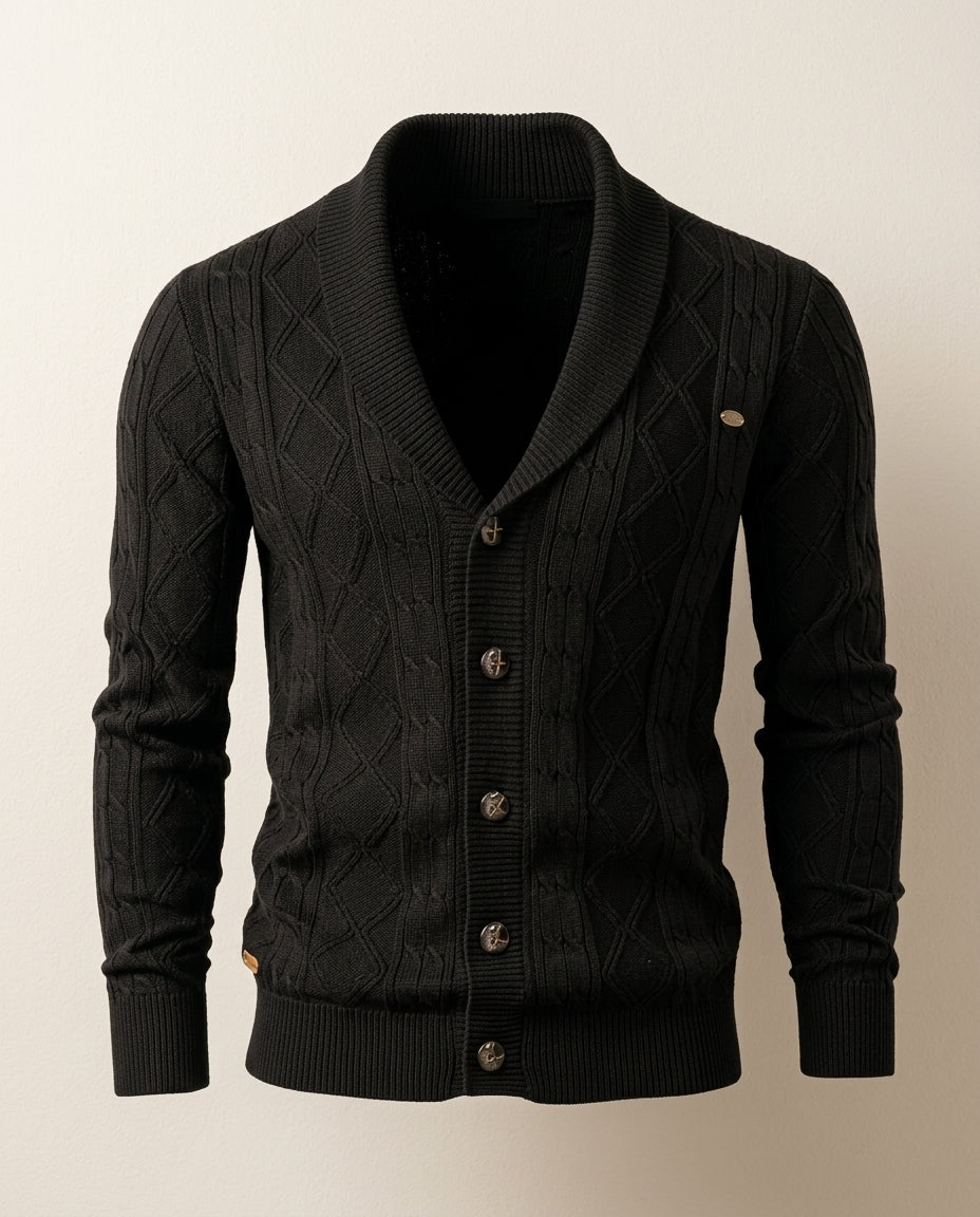 Hale Men's Cotton V Neck Cardigan