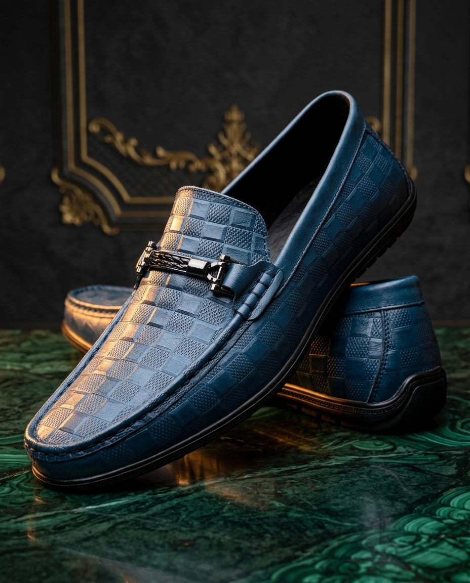 Torin Men's Embossed Leather Bit Loafers