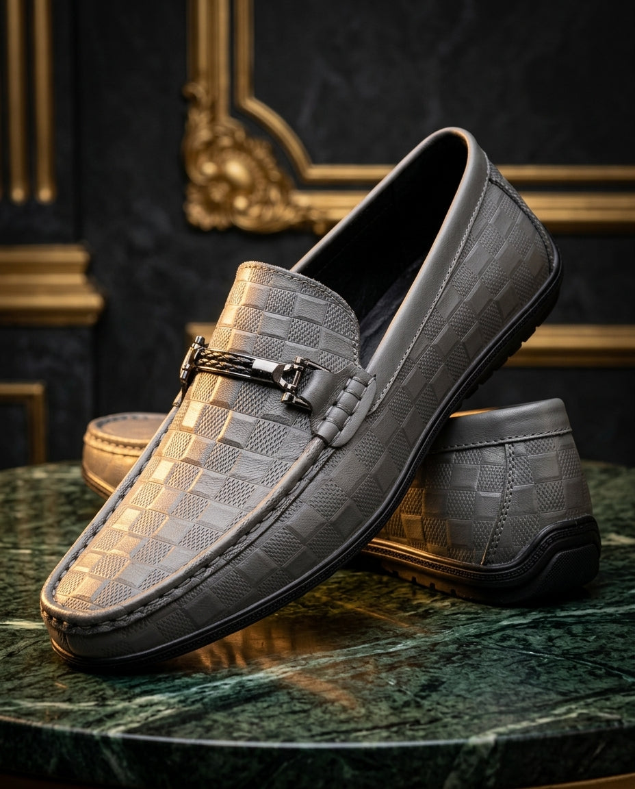 Torin Men's Embossed Leather Bit Loafers