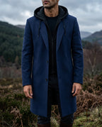 Alistair Men's Hooded Wool Coat