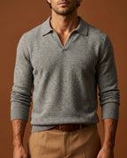 Percival Men's Cashmere Polo Sweater