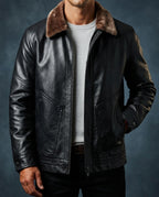 Ransom Men's Leather Shearling Jacket