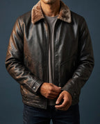 Ransom Men's Leather Shearling Jacket