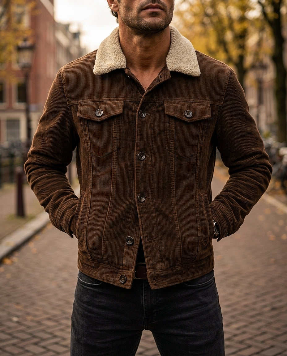 Bridger Men's Sherpa Lined Corduroy Jacket