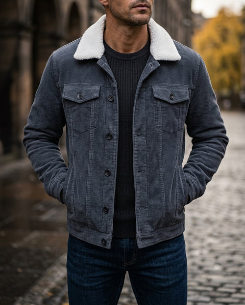 Bridger Men's Sherpa Lined Corduroy Jacket