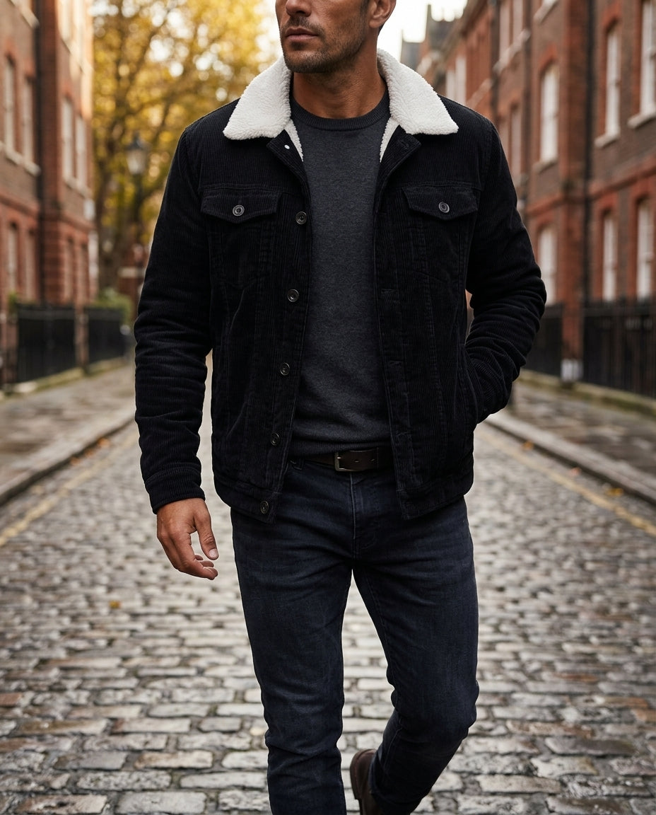 Bridger Men's Sherpa Lined Corduroy Jacket