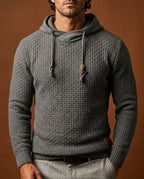 Kellan Men's Textured Cotton Blend Hoodie