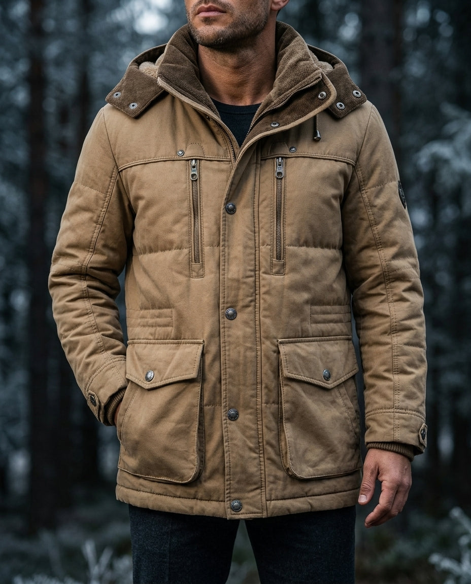 Larsen Men's Insulated Hooded Winter Jacket