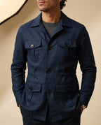 Cassian Men's Linen Safari Field Jacket