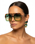 Vega Women's Retro Chain Link Sunglasses