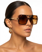 Vega Women's Retro Chain Link Sunglasses