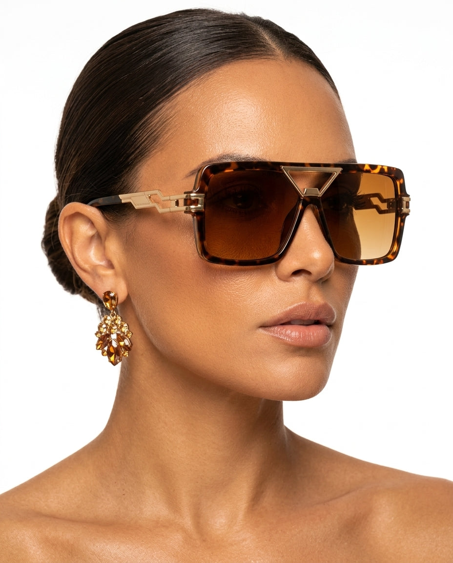 Vega Women's Retro Chain Link Sunglasses
