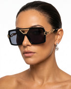 Vega Women's Retro Chain Link Sunglasses