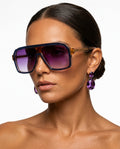 Coco Women's Retro Aviator Sunglasses