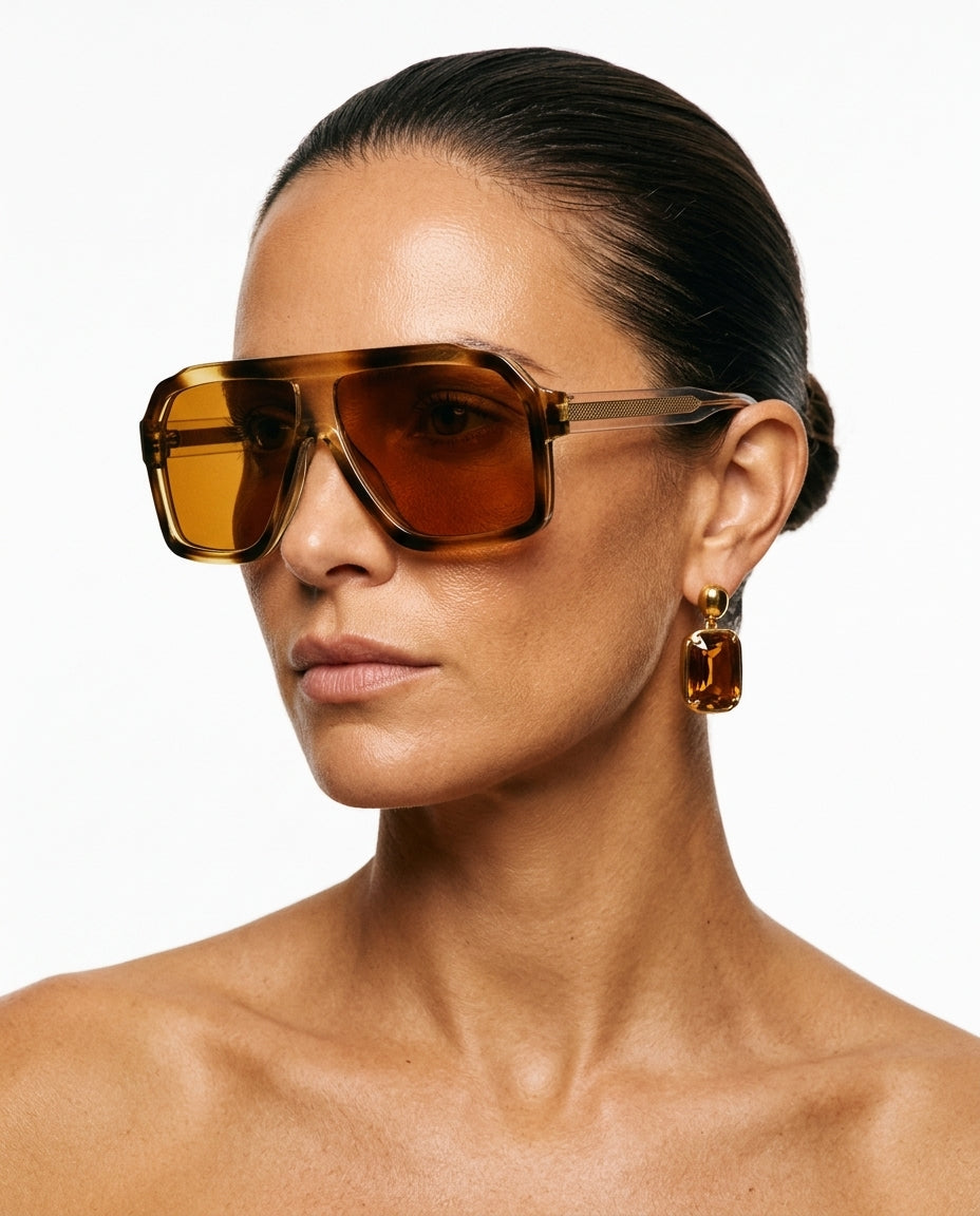 Coco Women's Retro Aviator Sunglasses