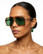 Coco Women's Retro Aviator Sunglasses