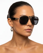 Lux Women's Sculpted Aviator Sunglasses