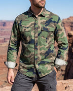 Bracken Men's Camo Cotton Outdoor Shirt