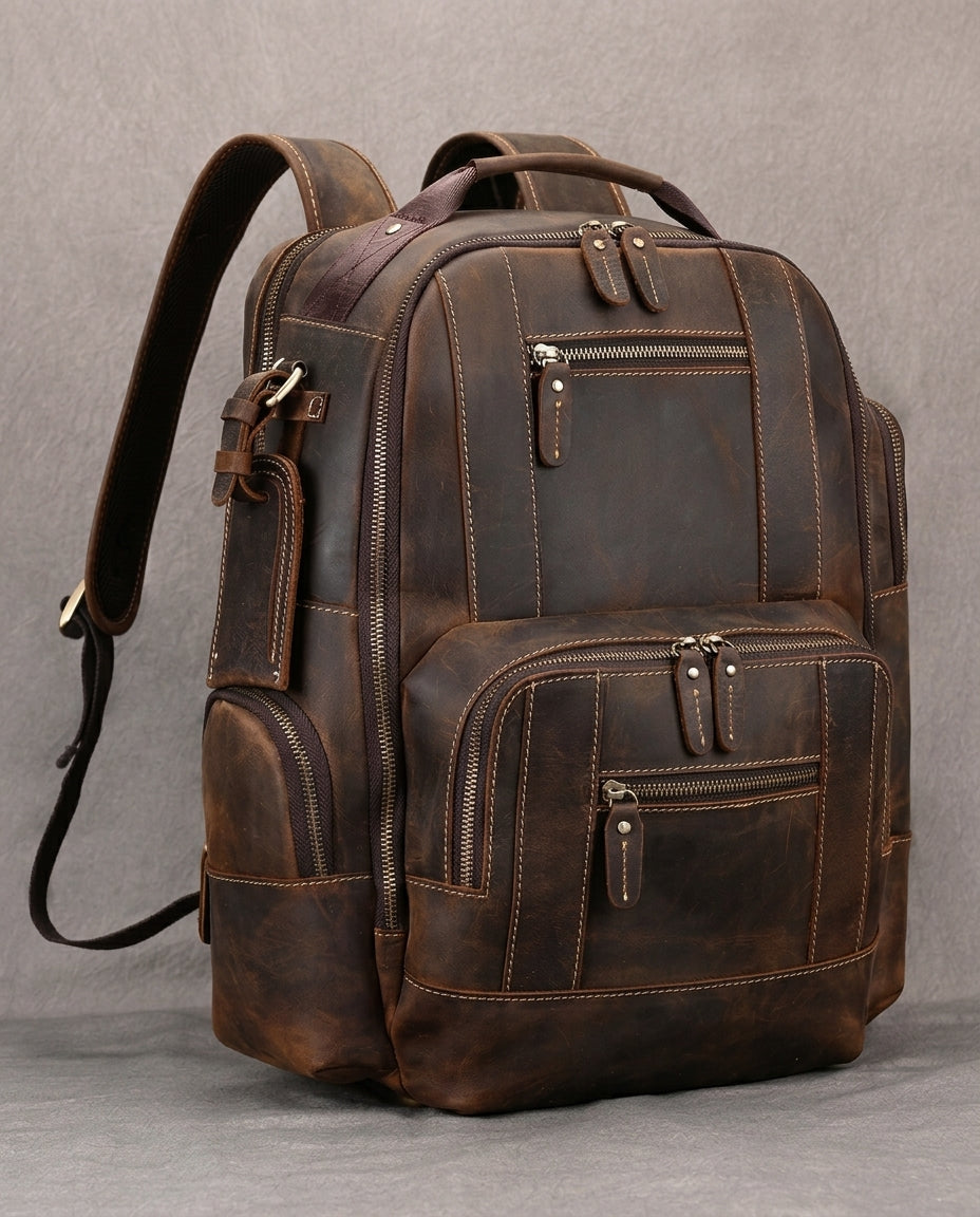 Ashcombe Men's Vintage Leather Backpack
