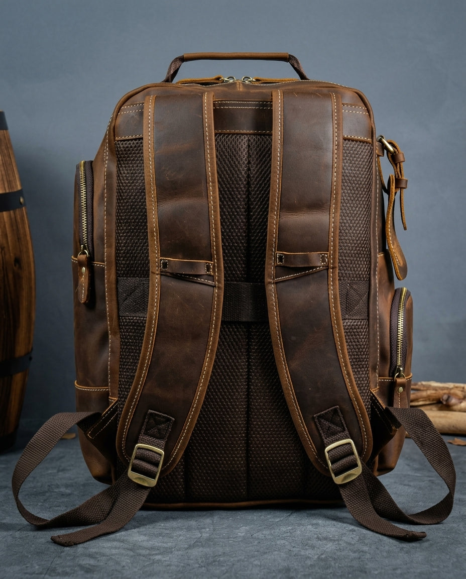 Ashcombe Men's Vintage Leather Backpack