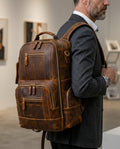 Ashcombe Men's Vintage Leather Backpack