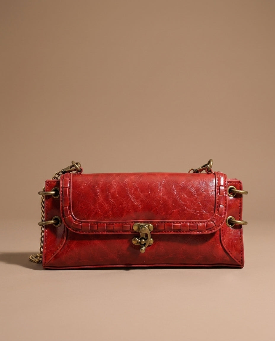 Delphine Women's Vintage Chain Shoulder Bag