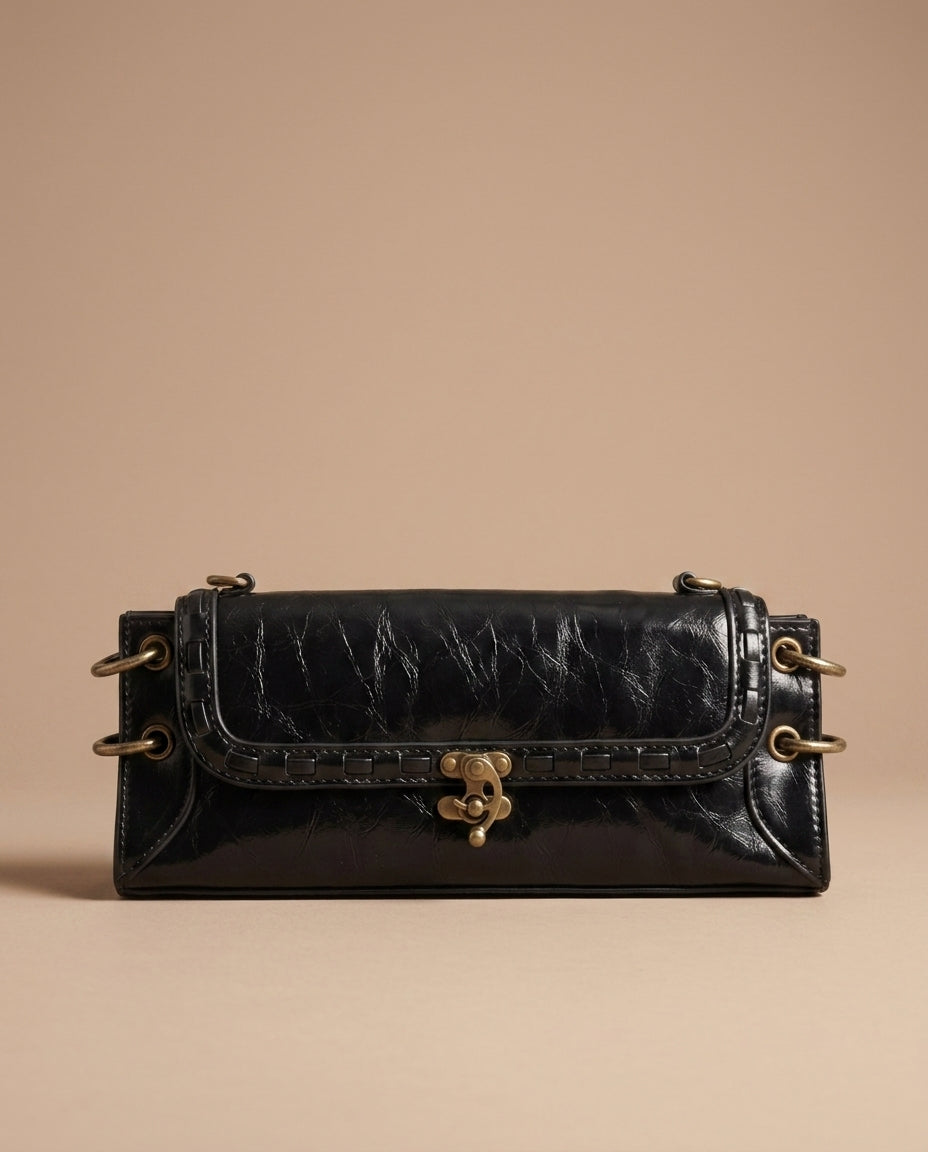 Delphine Women's Vintage Chain Shoulder Bag
