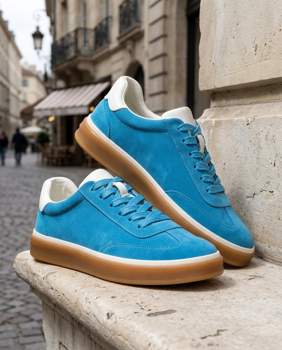 Emerson Men's Suede Gum Sole Sneakers