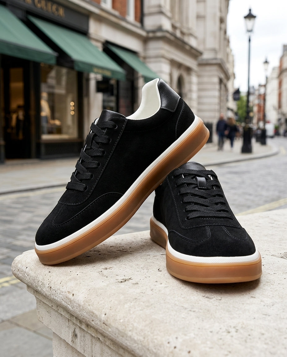 Emerson Men's Suede Gum Sole Sneakers