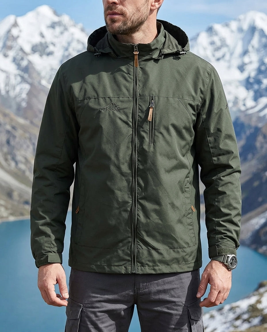 Ridgeline Men's Waterproof Hooded Rain Jacket