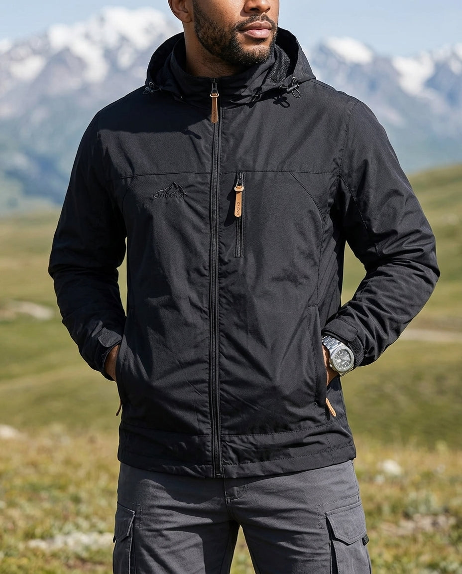 Ridgeline Men's Waterproof Hooded Rain Jacket