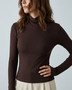 Isolde Women's Ribbed High Neck Top