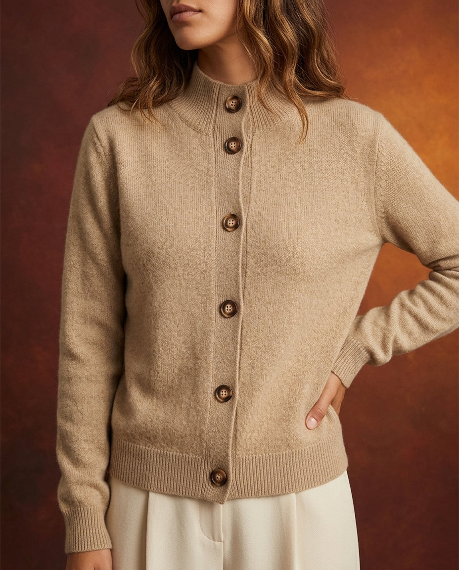 Elke Women's Wool Blend Knit Cardigan