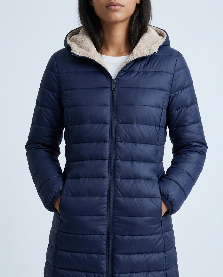 Junia Women's Quilted Hooded Puffer Coat