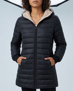 Junia Women's Quilted Hooded Puffer Coat