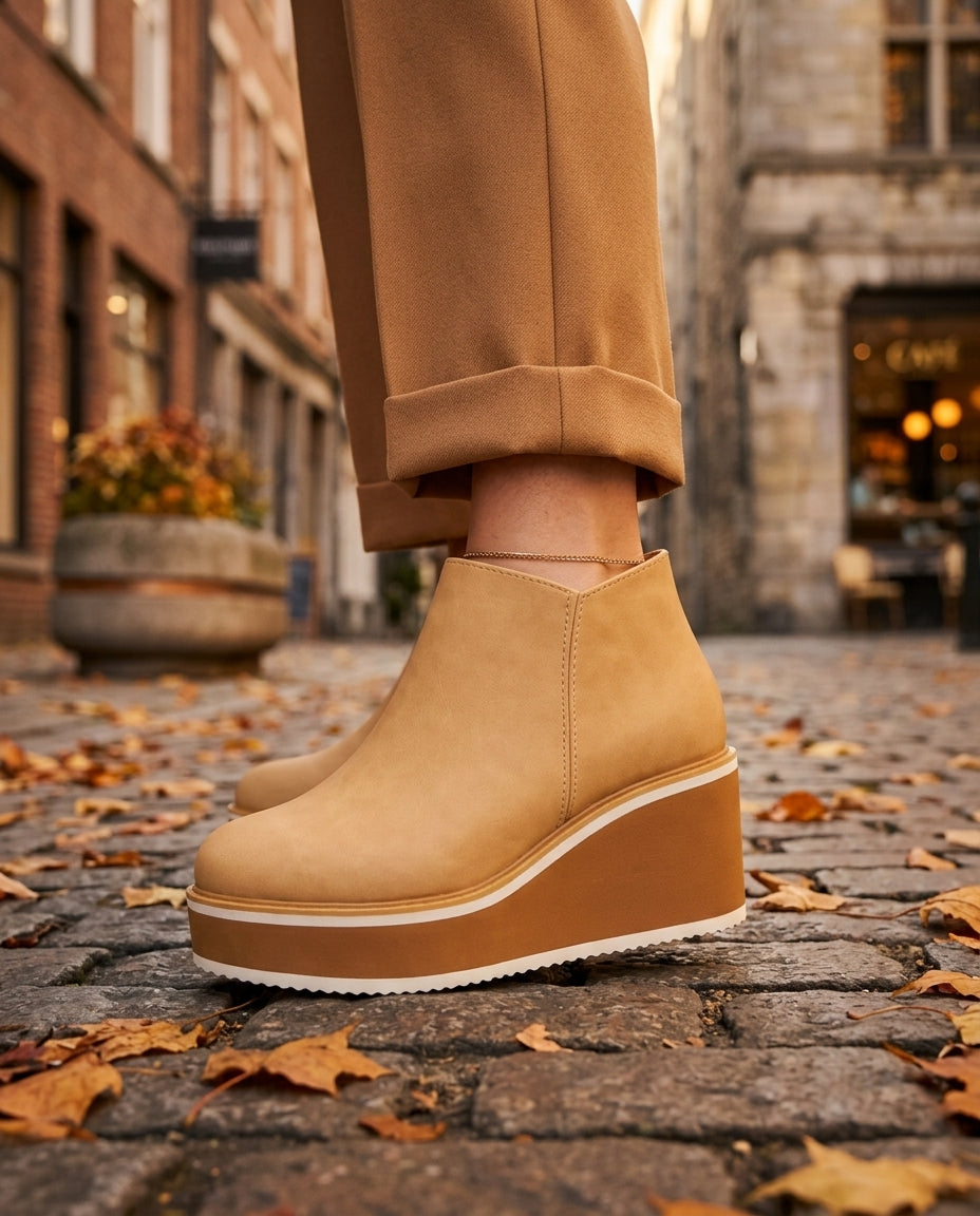 Bexley Women's Platform Wedge Ankle Boots