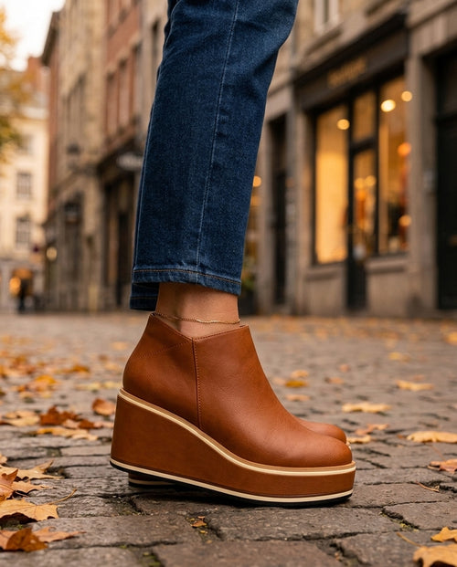Bexley Women's Platform Wedge Ankle Boots