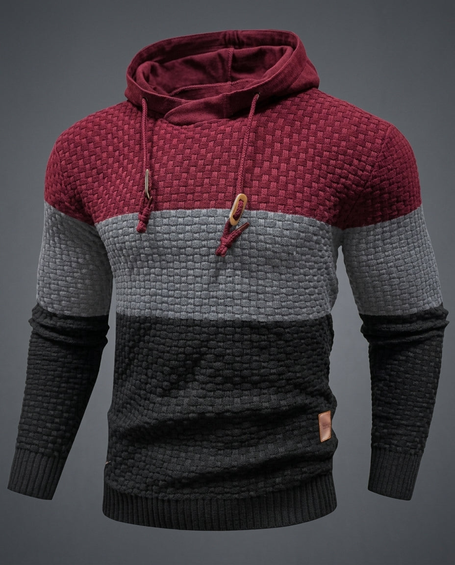 Sullivan Men's Color Block Knit Hoodie