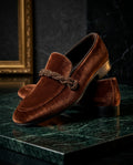 Percival Men's Velvet Braided Loafers
