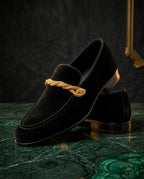 Percival Men's Velvet Braided Loafers