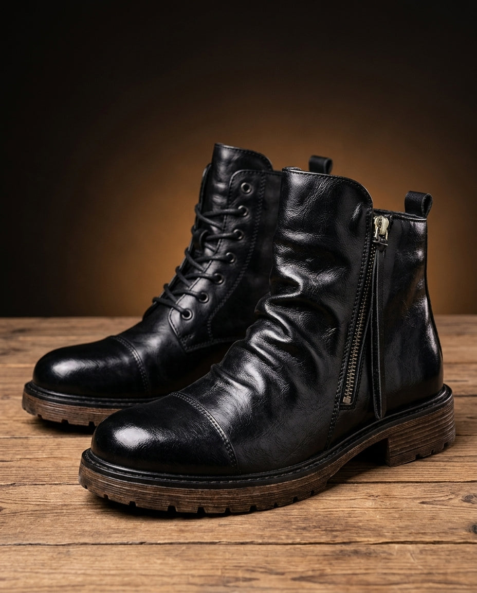 Callum Men's Vintage Italian Leather Boots