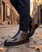Sinclair Men's Italian Leather Ankle Boots